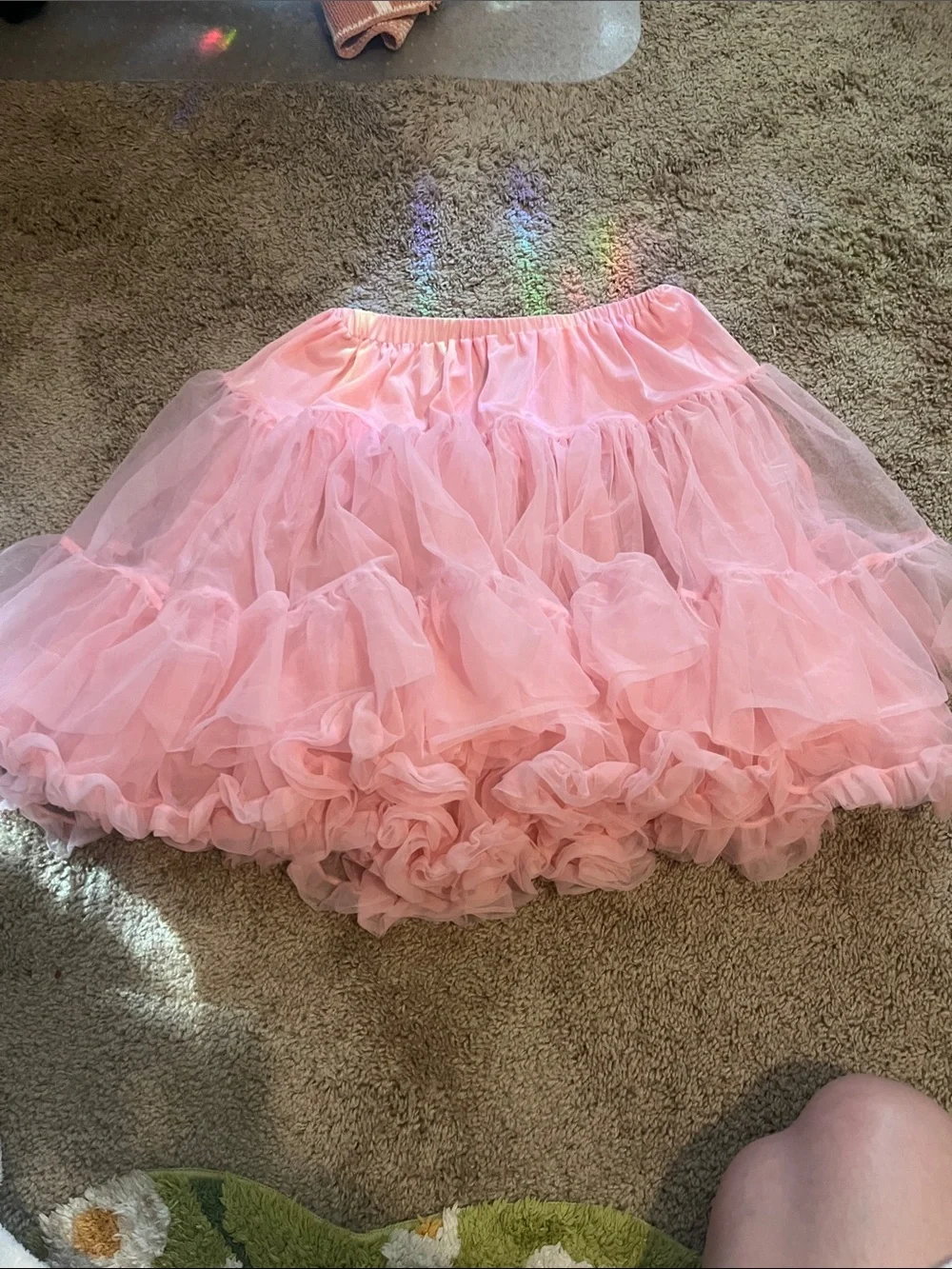 torrid Pink Ruffled Tulle Circle Skirt layer coquette quirky 00 medium